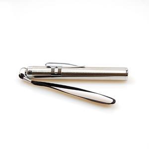 리차오 휴대용 LED 초점 미니 펜 라이트 볼펜 후레쉬 손전등 랜턴 실버 (개별포장)