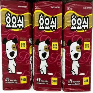 대경코리아 요요쉬 강아지 배변패드 소형 50매x3개