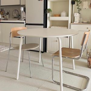 한샘 미나 스틸 원형 4인 1000 식탁