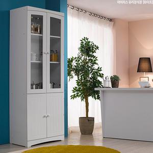 아이리스 600 유리 장식장 주방수납장 다용도수납장