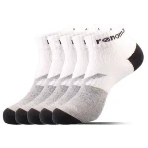 레노마 (E타입) 남성 스포츠 파일단목양말 화이트 5족, 1개
