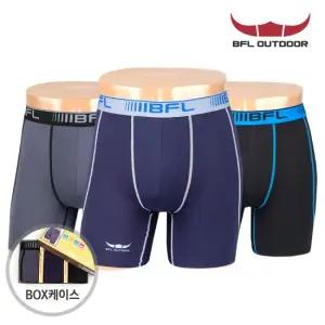 [비에프엘] 롱드로즈 남성팬티 메쉬 사각팬티 3매세트