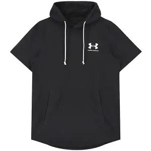 [정품]  UA 라이벌 테리 반팔 후디 (1370396-001)