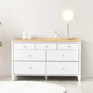 동서가구 해리 와이드 깊은 7단 서랍장 1200 DF921983