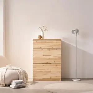 리사 삼나무 원목 770 5단 서랍장 DF923474