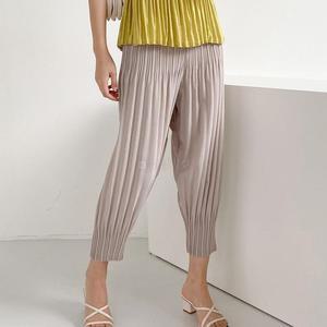 여자 플리츠 주름바지 밴딩 고무줄 8부 팬츠