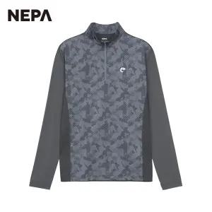 네파 남성 마운틴 카모 프린트 냉감 집업 티셔츠 7I35400