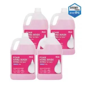크리넥스 촉촉 핸드워시 내츄럴허브향 4L x 4개 대용량 56055