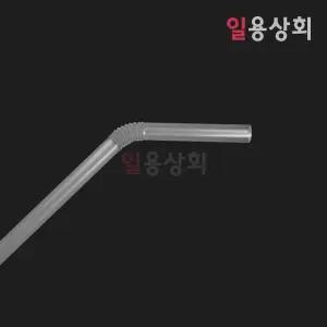 자바라 빨대 HC 7 x 250mm 개별포장 5000개 투명