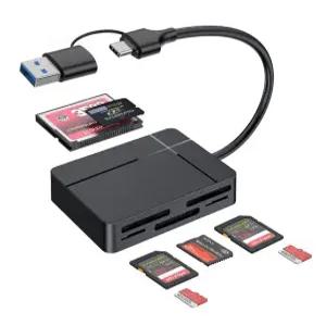 CR-700C 7in1 Type-C USB3.0 TF/M2/XD/CF 플래시 메모리 마이크로 SD카드 C타입 멀티 카