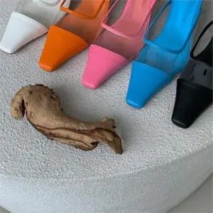 [오노마] ONM 블로퍼힐 PVC 슬리퍼구두 스틸레토뮬 여름신발