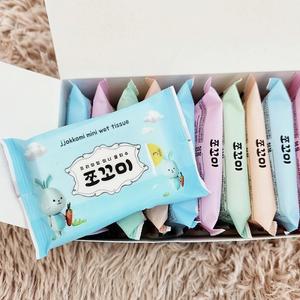 쪼꼬미 휴대용 물티슈 30팩 엠보싱 55gsm