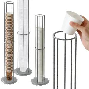 카시안 해바라기 종이컵 수거함 철제 스틸 컵수거함 수거기 회수기