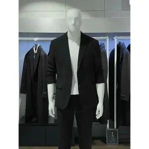 [하프클럽/]MARIO 블랙컬 풀스판 솔리드 캐쥬얼 자켓 426612009054