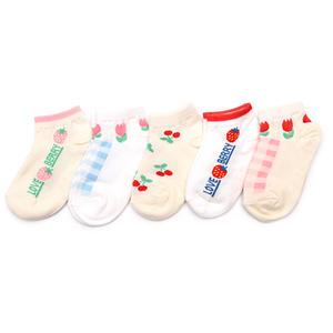 체크베리망커즈 5켤레 국산 아동 여름 발목 양말 세트 남아 여아 어린이 아기 유아 키즈 주니어 초등 학생 양말
