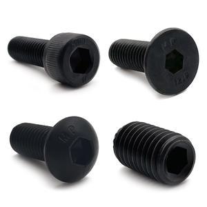 SCM 렌치볼트 유두 접시 둥근 머리 무두 고장력 열처리 철 착색 육각렌치볼트 M2 M2.5 M3 M4 M5 M6 M8 M10 M12