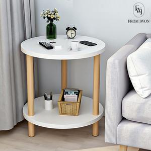 우드 협탁 원형 원목 미니 테이블 모던 침대 거실 커피