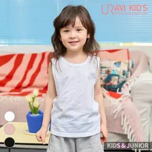 [유라비] 아동복 남아 여아 공용 라운드넥 유아동 여름 코야 기본 슬라브 민소매 티셔츠_BT816