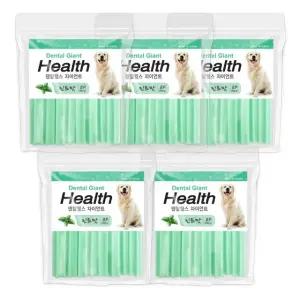 덴탈헬스플러스 자이언트 민트맛 260g 5개묶음 대형견 개껌
