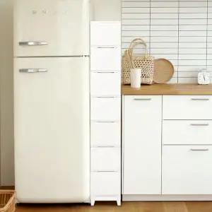 보노 심플리 240 틈새 슬림 플라스틱 서랍장 2단 3단 4단 5단 6단 7단 8단 틈새 수납장