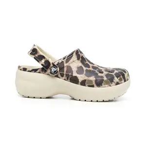 [크록스] 여성 애니멀 프린트 플랫폼 샌들 멀티 CR207844