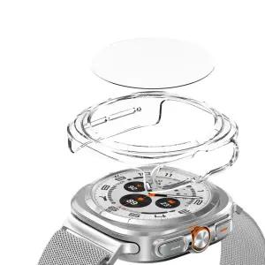 갤럭시워치7 울트라 풀커버 하드 케이스 47 강화유리 보호 1개+1개