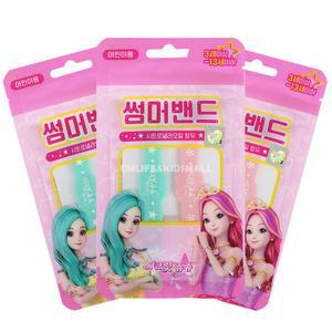 시크릿쥬쥬 썸머밴드 2개입 x 3개/팔찌 캠핑 시트로넬라오일 어린이 캐릭터