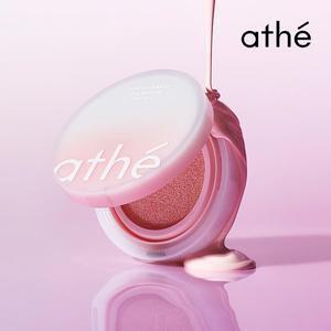 [아떼뷰티]아떼 비건 릴리프 라이팅 톤업 선 쿠션 톤 코렉팅 핑크 로즈페탈 (SPF 50+/PA++++)