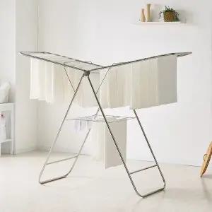 [리빙코아] 국산 올스텐 접이식 튼튼한 고급형 와이어 빨래건조대 특대형