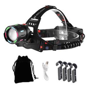 엘마운틴 고휘도 화이트레이져 LED 헤드랜턴 아폴론 C타입 USB 충전식 해루질 안전모 작업용 등산 랜턴