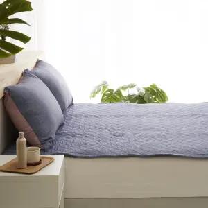 바이누베 효성 M2 알러지케어 차렵 침대패드 슈프렐 솜 6온스 Q 150X205 블루