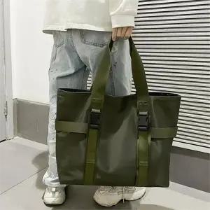 [셀러허브][라일리] Rly 빅사이즈 남여공용 나일론 쇼퍼백 여행가방 숄더 토트 (S9604140)