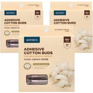 마더케이 신생아유아 점착면봉, 50개입, 3개 (총150개입)
