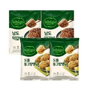 [CJ제일제당]비비고 도톰 동그랑땡 560g x2봉+남도떡갈비450g x2봉