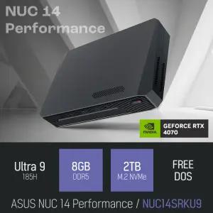 ⓒ ASUS NUC 14 Performance NUC14SRKU9 울트라9 185H 8GB 2TB / 게이밍 포토샵 영상편집 미니PC