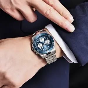 세이코 무브 남자 고급 크로노 메탈 회전베젤 손목시계 BP9149WC