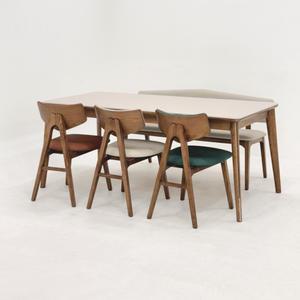 라인우드 모카 애쉬 원목 포세린 세라믹식탁 1400 1600 1800 6인용 4인용 식탁세트