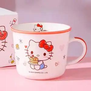 [꼬마스타]산리오 헬로키티 투톤 눈금 머그컵 340ml