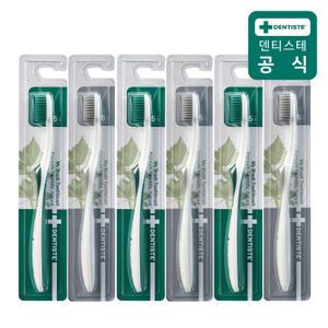 덴티스테 마이브러쉬 칫솔 6개 M사이즈(색상랜덤) 초미세모