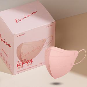에버렉스 트리엔 여성 청소년 새부리형 마스크 KF94 중형 핑크 50매