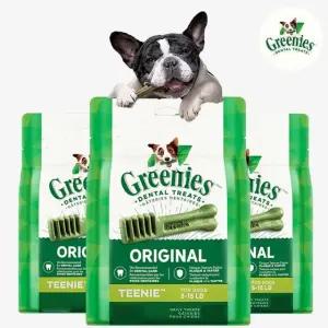 그리니즈 티니 1.02kg 강아지 덴탈껌(340g 3개)