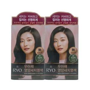 려 우아채 영양새치크림 염색약 3N 흑갈색 2개