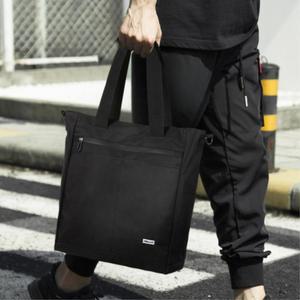 주말나들이 사각 지퍼포켓 튼튼 남자에코백 데일리 대학생 텀블러