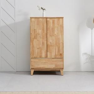 고무나무 원목 서랍형옷장 800 미니장롱 낮은옷장 1인