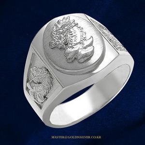 순은 용반지 실버 99% 커플반지 우정링 남성 여성 은반지 골드앤실버 남자친구 선물 남편선물 아빠 생신 9124