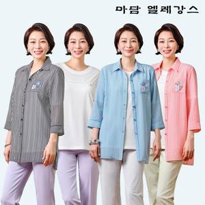 [마담엘레강스] 럭키 스트라이프 시어서커 앙상블