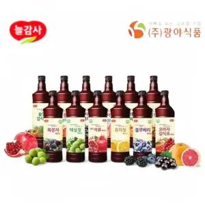 광야식품 감식초 베이스 970ml/오미자/매실청/석류/유자청/솔잎/복분자/블루베리/복숭아/자몽/키위/레몬/망고/딸기 신제품