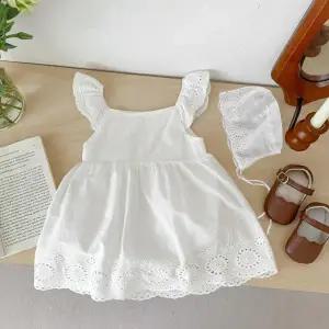 [보리보리/조이멀티]엘프화이트 여아 슈트 나시 원피스 보넷세트 304685