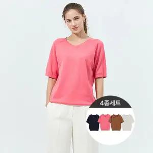 브이넥면소프트니트4종세트