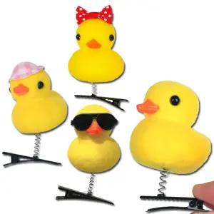 오리 머리핀 헤어핀 오리핀 집게 스프링 핀 안테나 삔 체육대회 어린이집 유치원 선물 답례